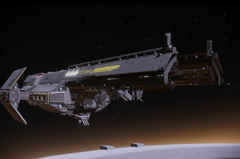 The ship in Helldivers 2
