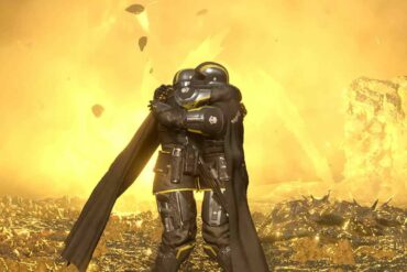 Players hugging in Helldivers 2