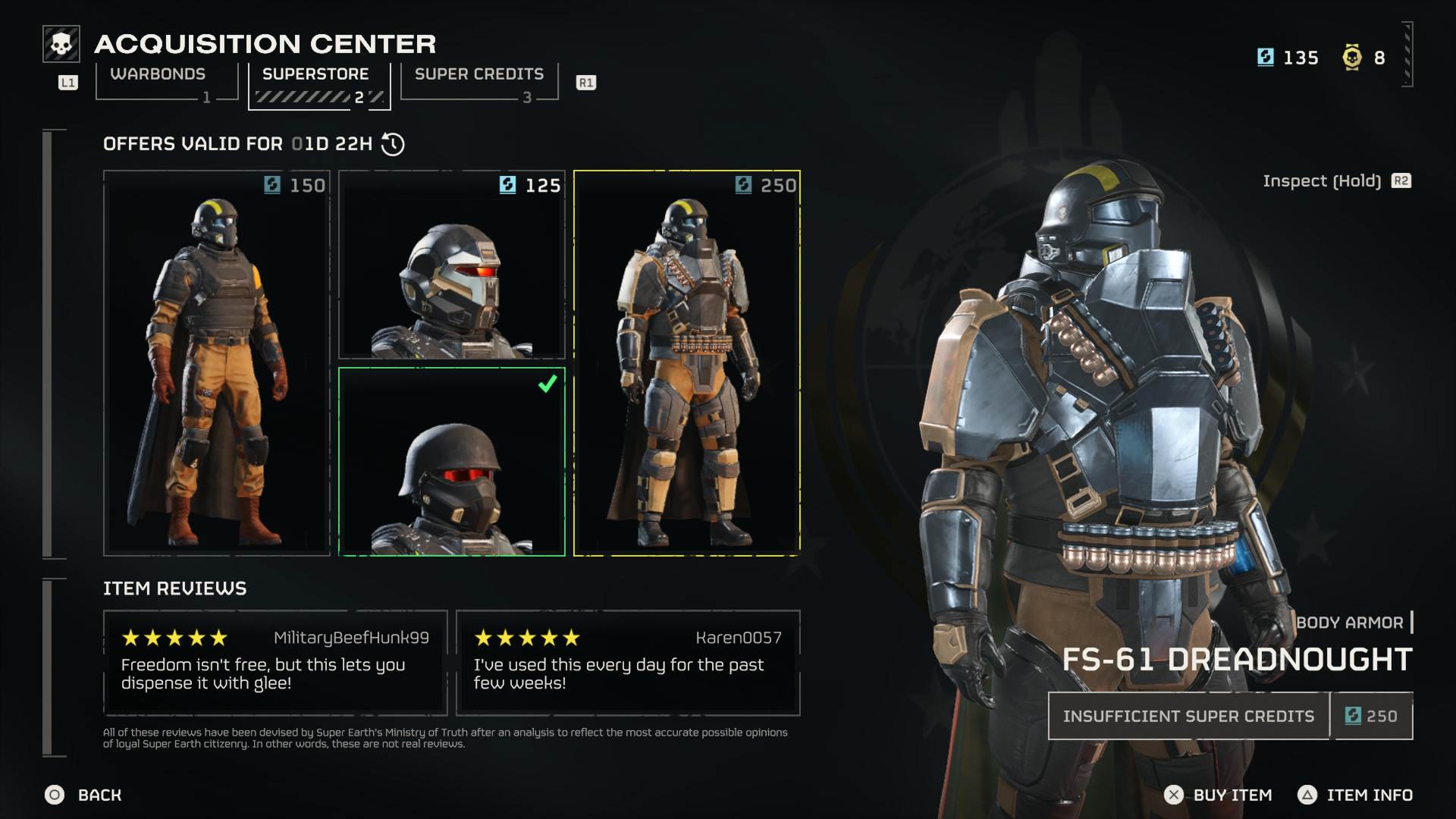 Helldivers 2 Superstore screen