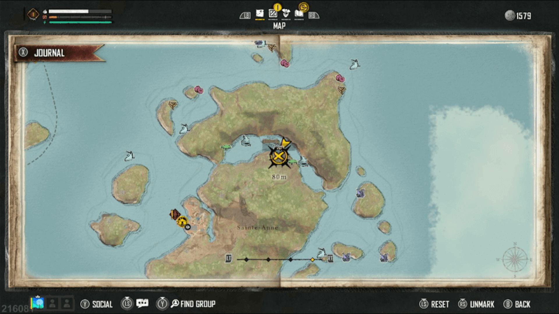 Location of Acacia Wood in Skull and Bones