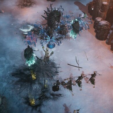 Last Epoch fight in snowy area