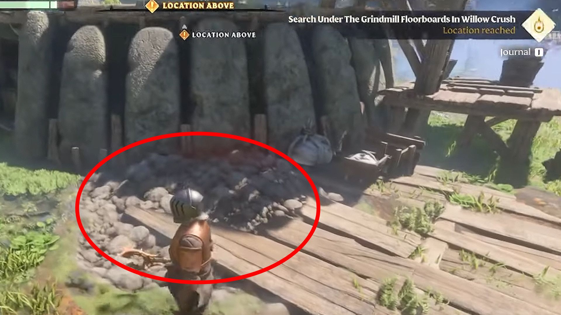 The location of the loot in the Morning Grind quest in Enshrouded