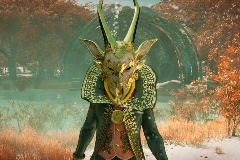 A masked creature in Nightingale