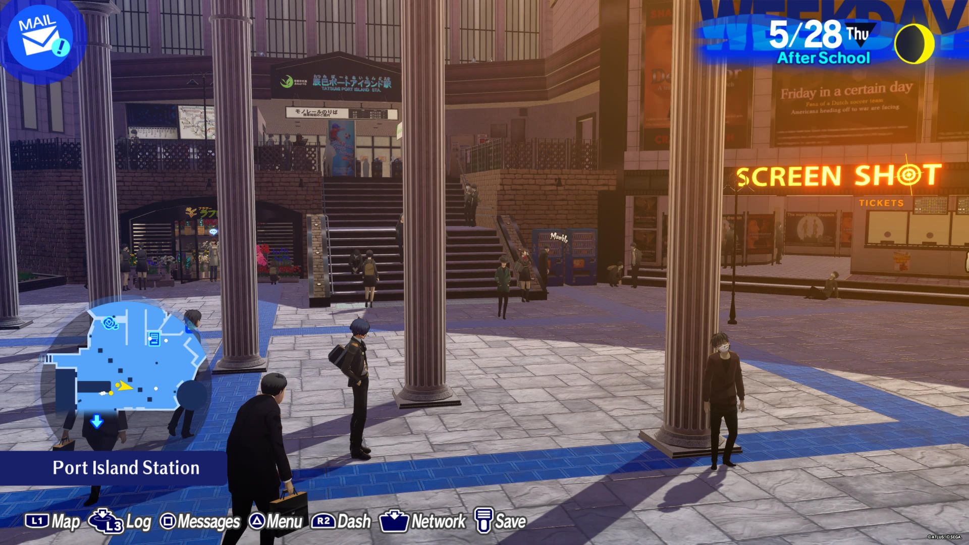 The player in Port Island Station