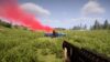 Player encountering an NPC lyin prone next to a flare in Sons of the Forest 1.0