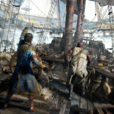 Player ramming into enemy ship in Skull and Bones
