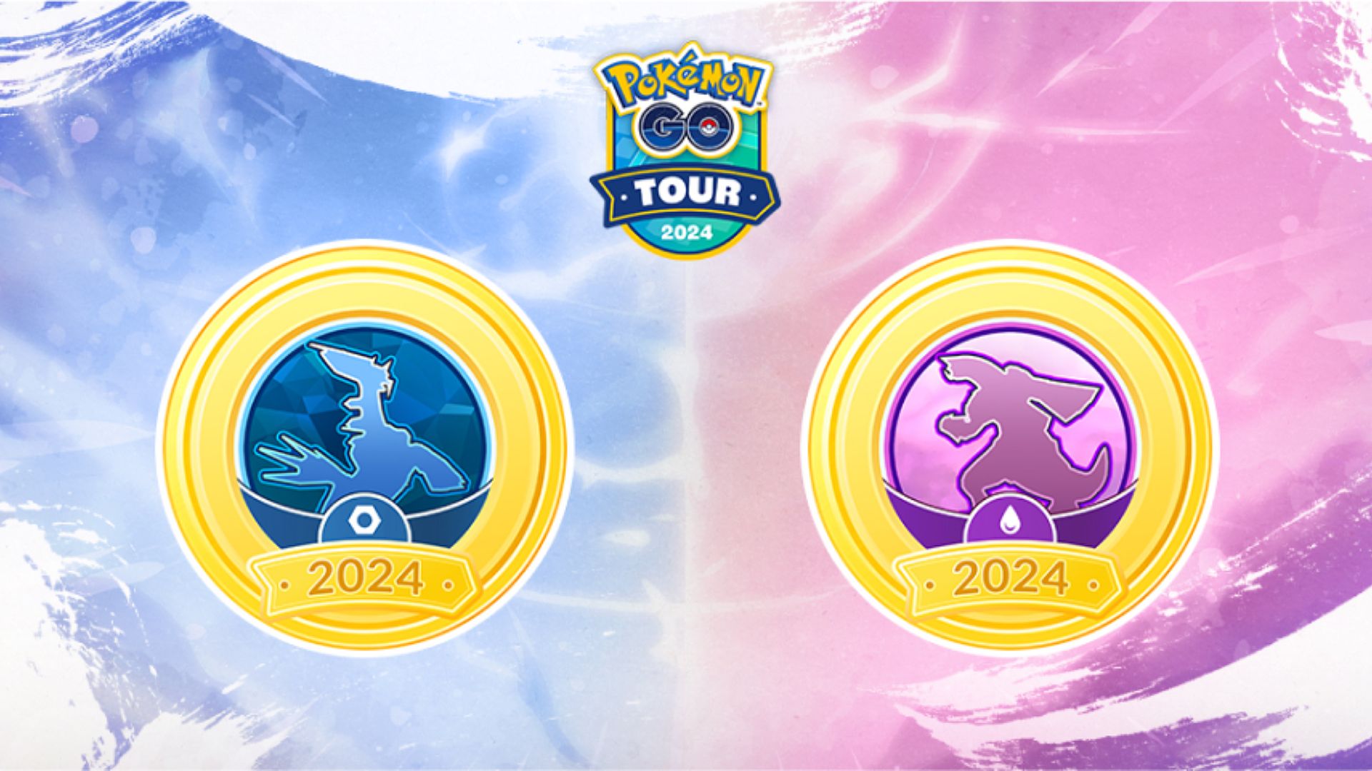 Diamond and Pearl badges in the Pokemon Go Tour Sinnoh event