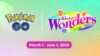 Pokemon Go splash screen revealing start and end date for World of Wonders Season