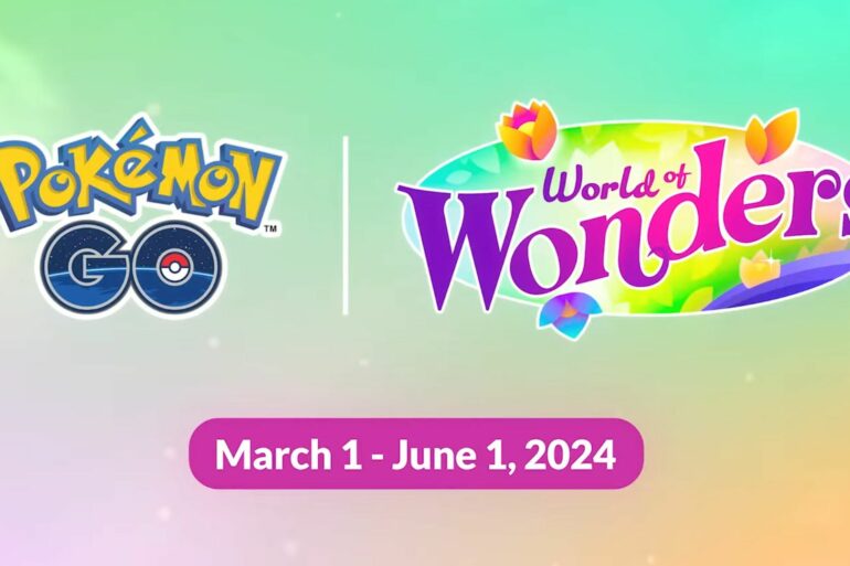 Pokemon Go splash screen revealing start and end date for World of Wonders Season