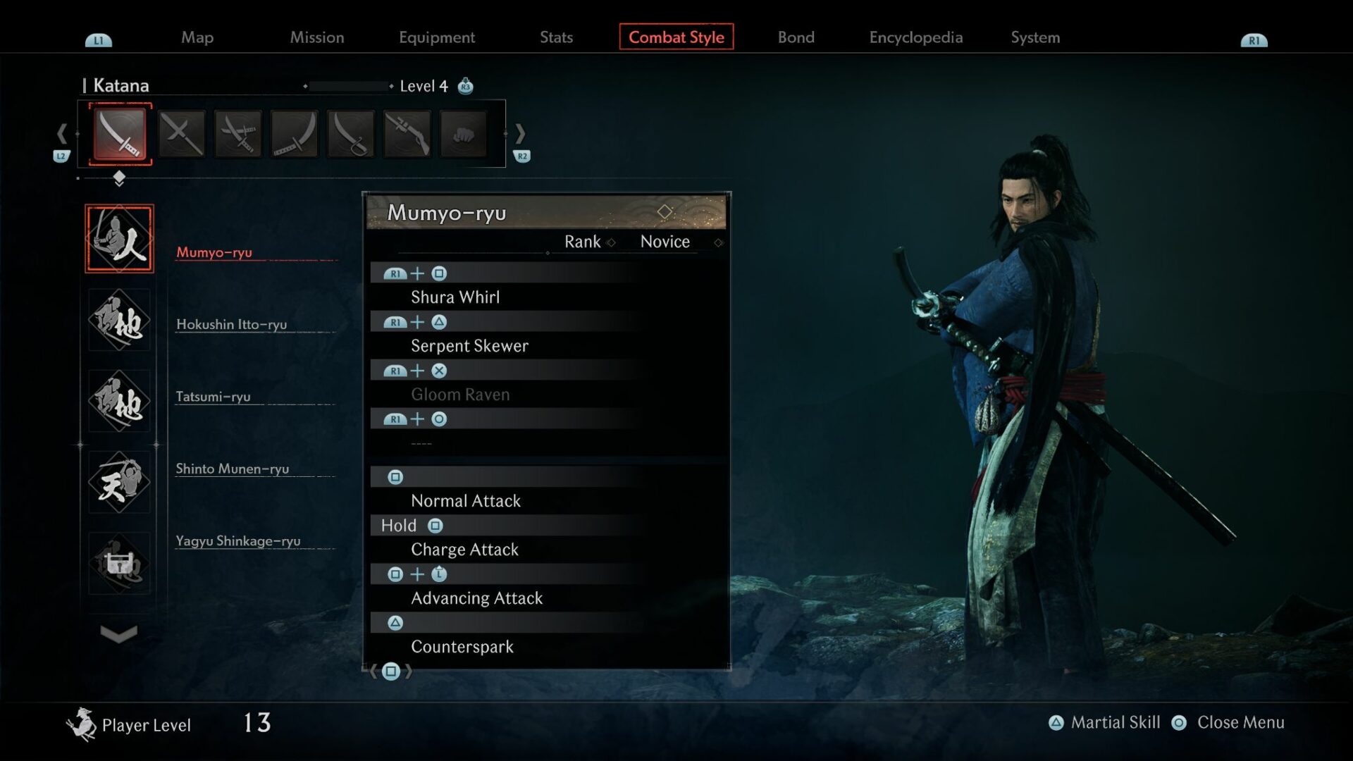 Rise of the Ronin Combat Styles