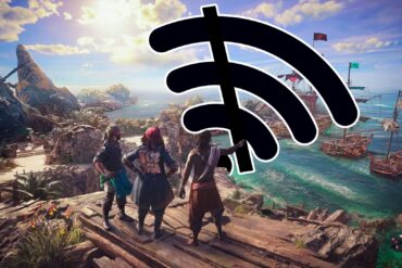Skull and Bones players pointing to a wifi symbol