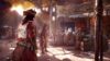 Player in a town in Skull and Bones