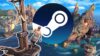 Player overlooking the Steam logo in Skull and Bones