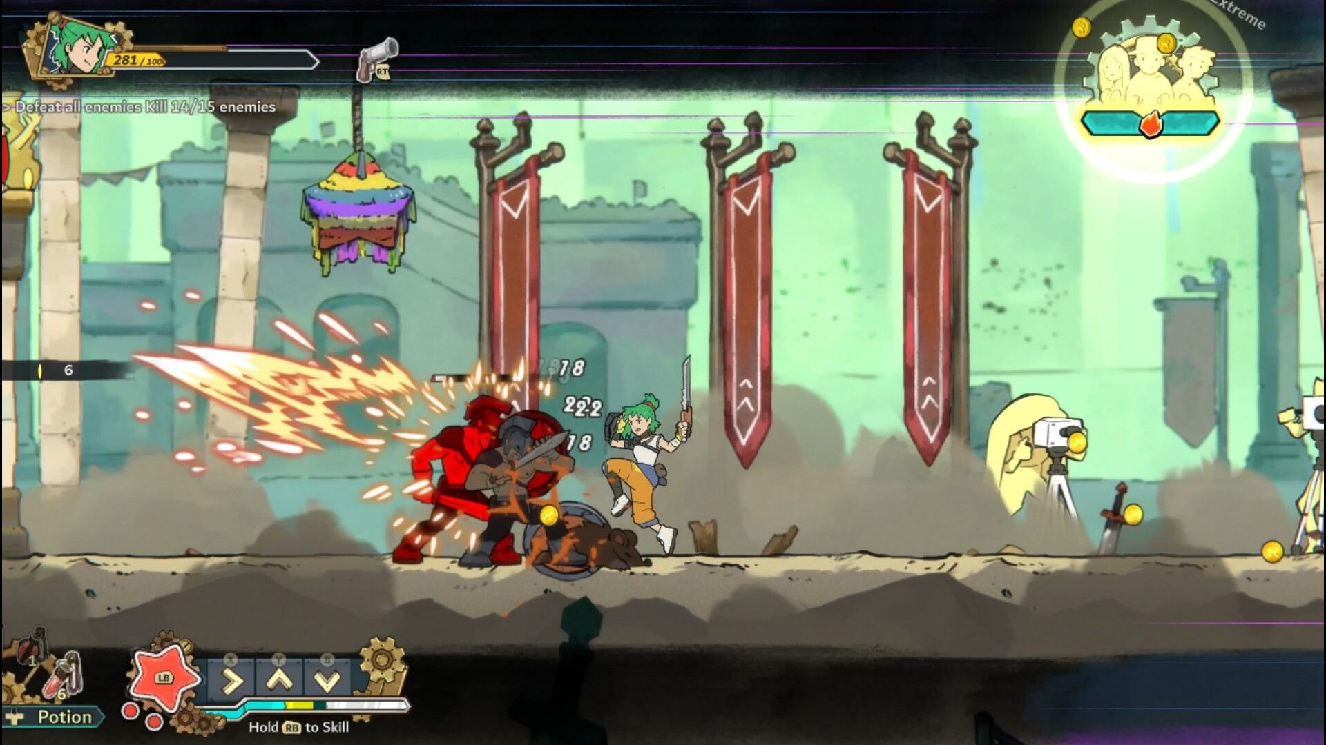 StellaGale Combat gameplay