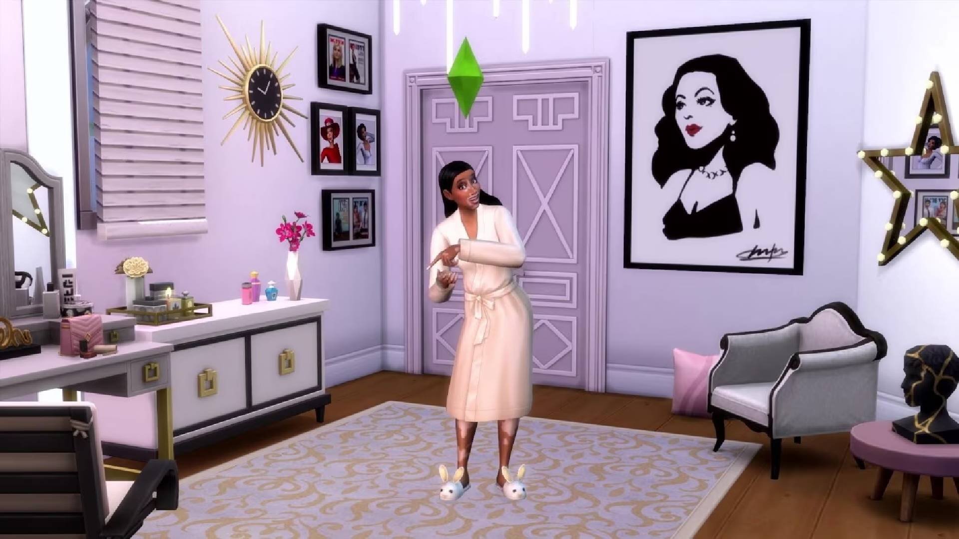 Winnie Harlow Sim House Screenshot in The Sims 4