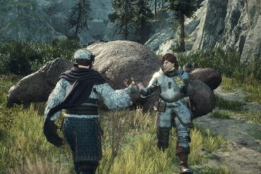 A player and a Pawn shaking hands in Dragon's Dogma 2