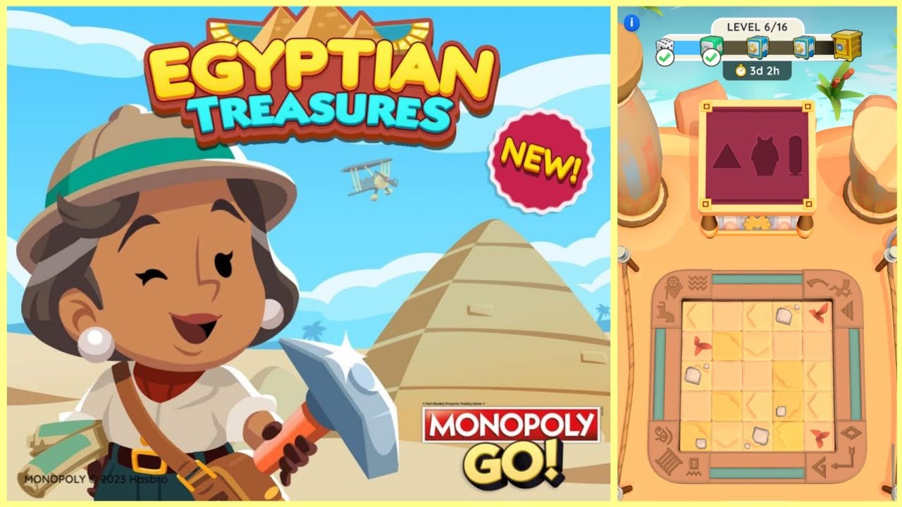 Egyptian Treasures in Monopoly Go