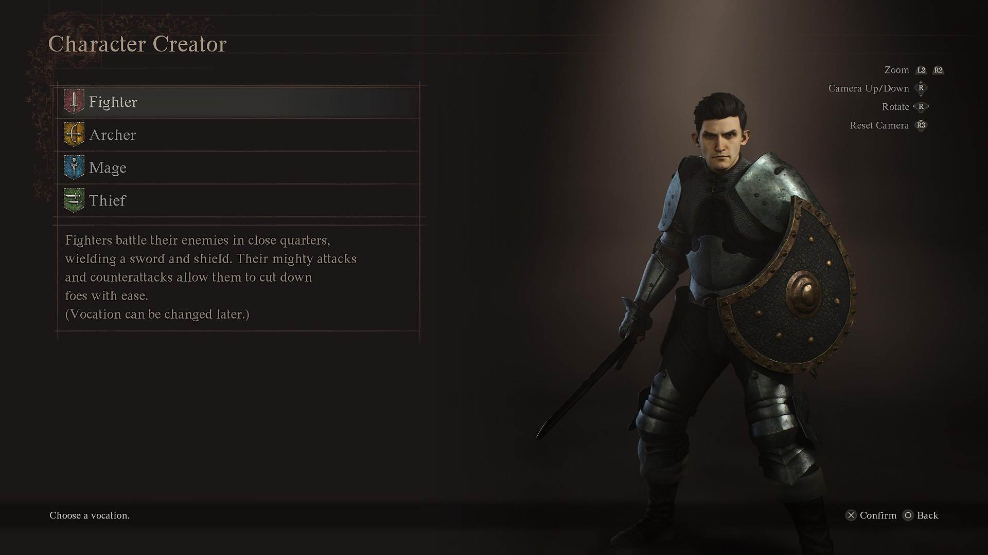 Fighter Dragon's Dogma 2 vocation select