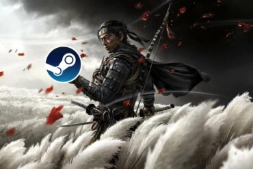 Ghost of Tsushima jin with steam logo