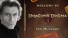 Ian McShane and the Dragon's Dogma 2 logo