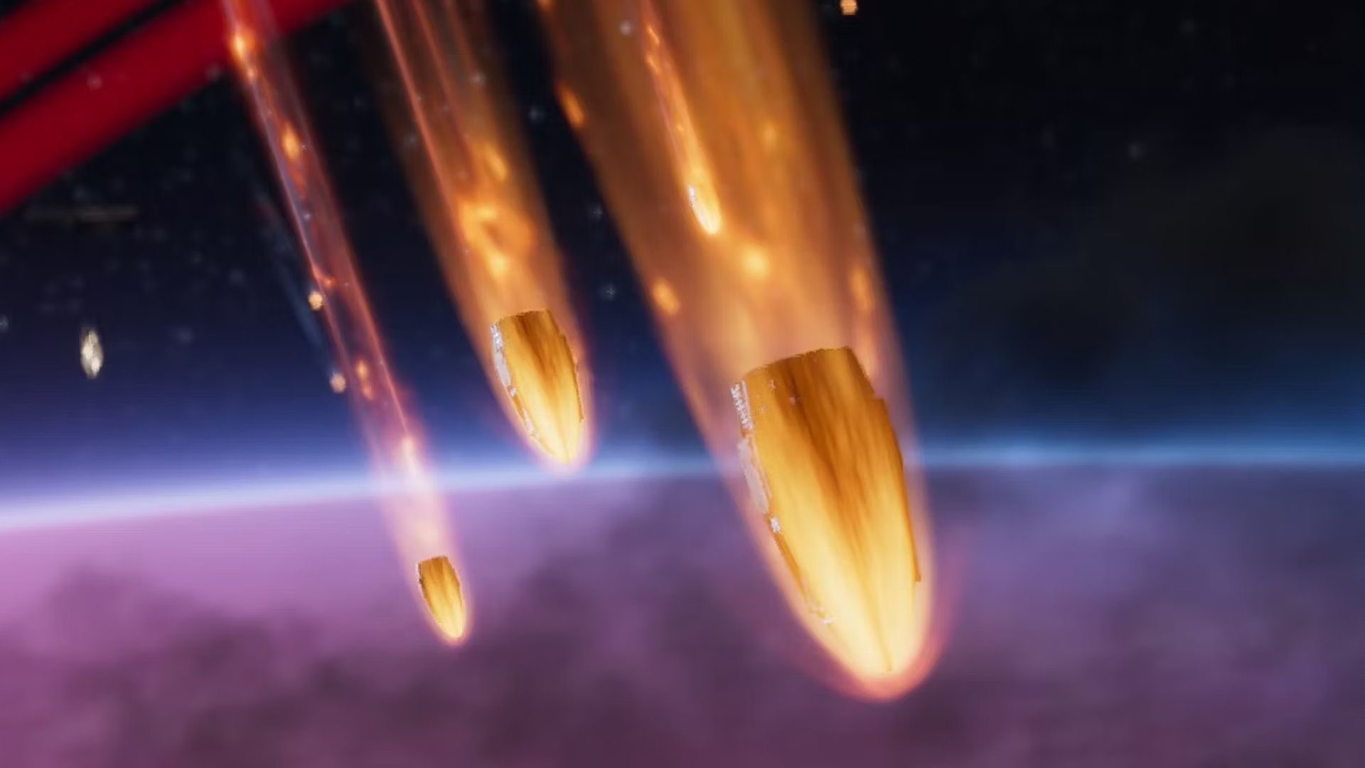 Players dropping in Hellpods in Helldivers 2