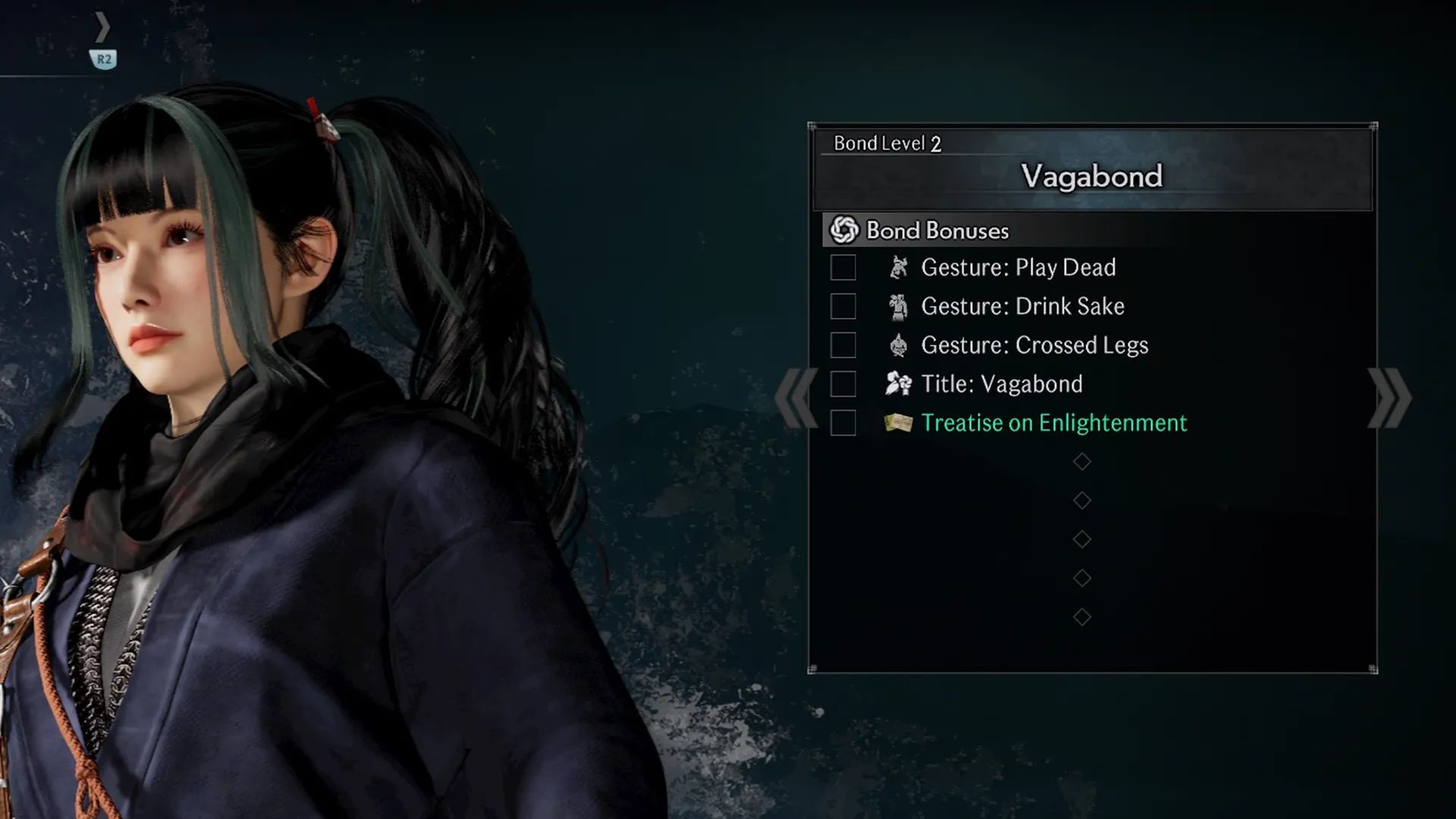 Vendor selling Treatises on Enlightenment in Rise of the Ronin