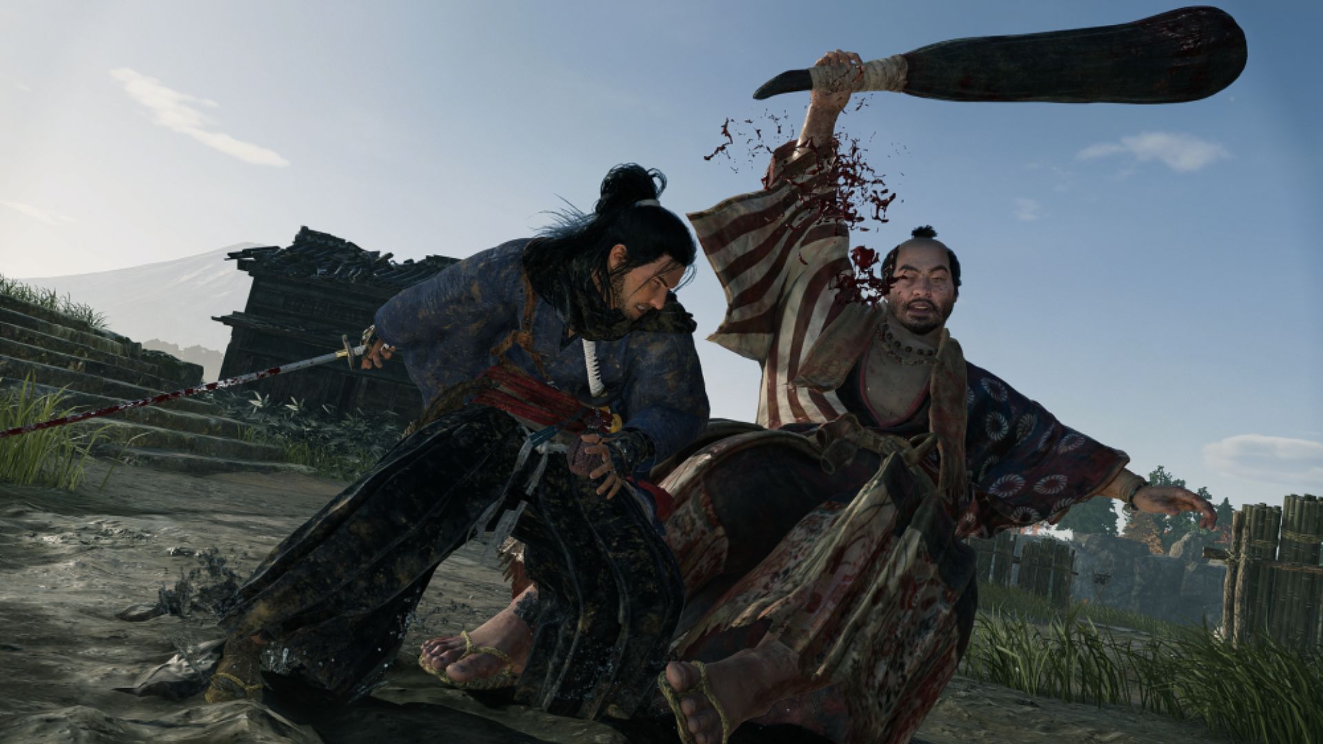 Player fighting an enemy in Rise of the Ronin