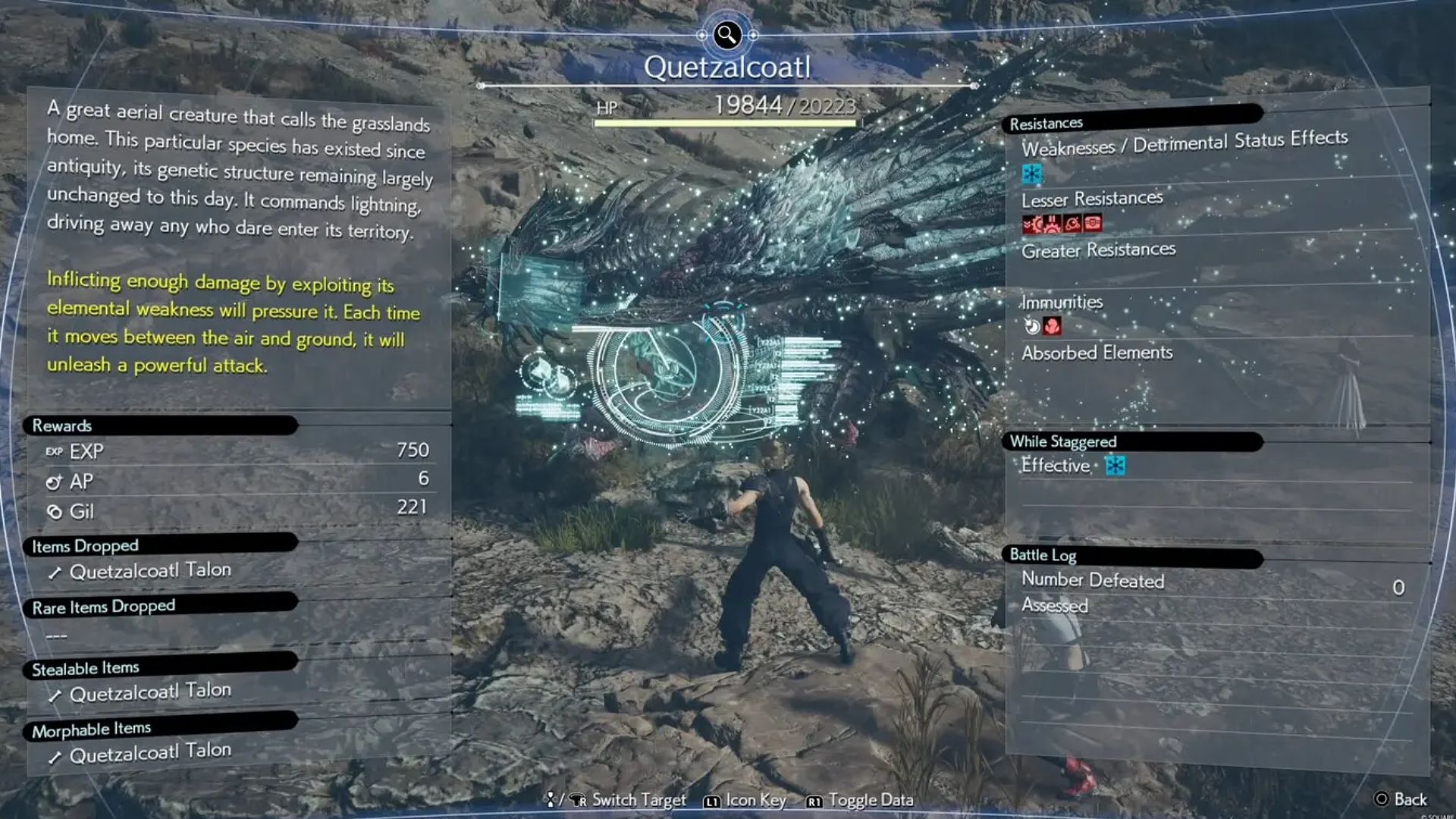 The Quetzalcoatl weaknesses in Final Fantasy 7 Rebirth