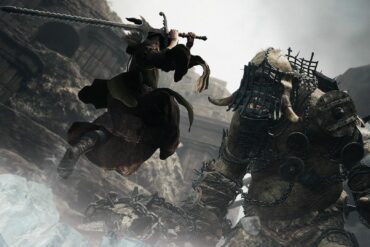 Player fighting a cyclops in Dragon's Dogma 2