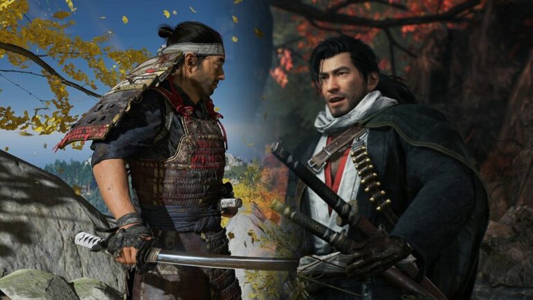 The protagonist of Rise of the Ronin and Ghost of Tsushima