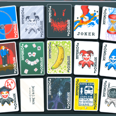 Balatro screenshot of different Jokers