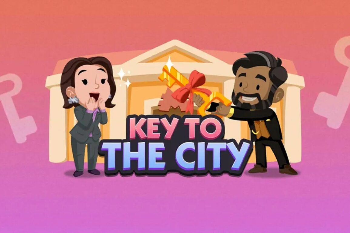 Monopoly Go Key to the City event key art