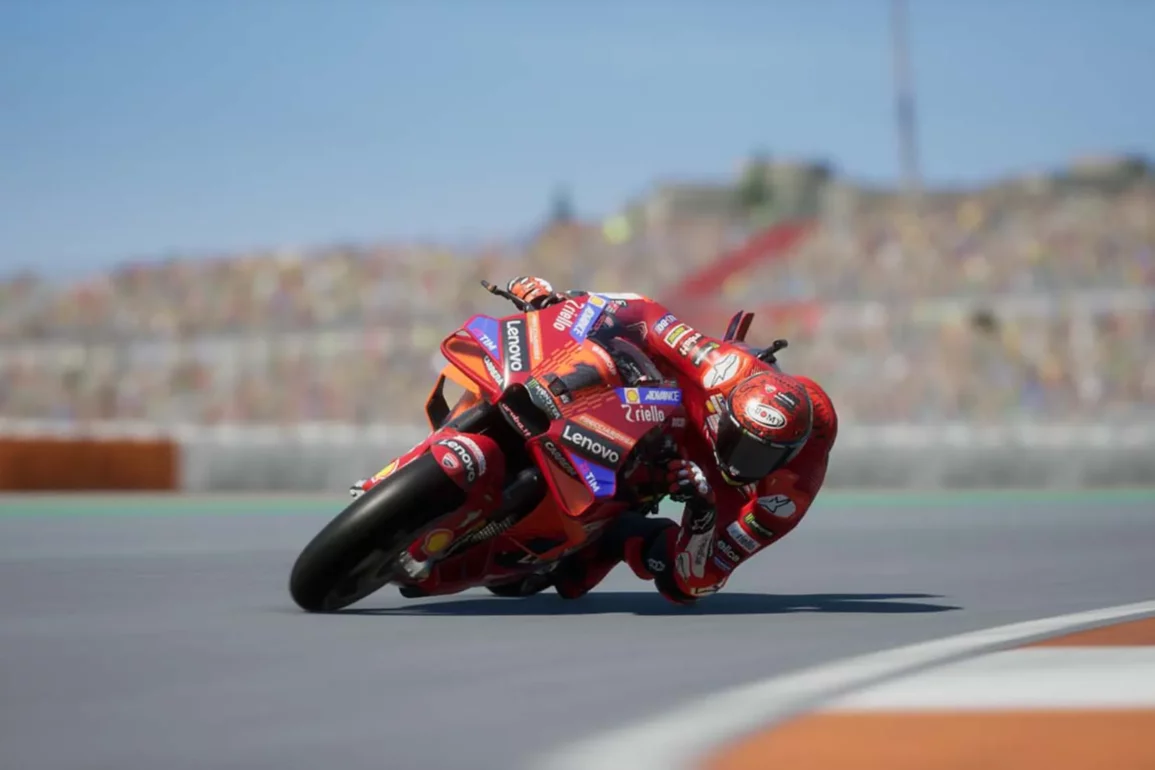 MotoGP 24 - racing bike low to the floor