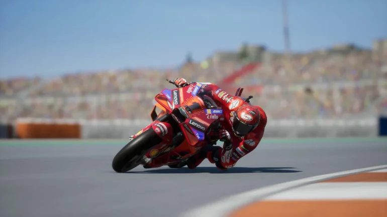 MotoGP 24 - racing bike low to the floor