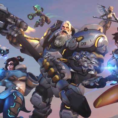 Overwatch 2 characters lunging at screen