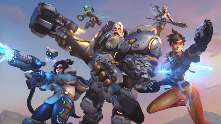 Overwatch 2 characters lunging at screen