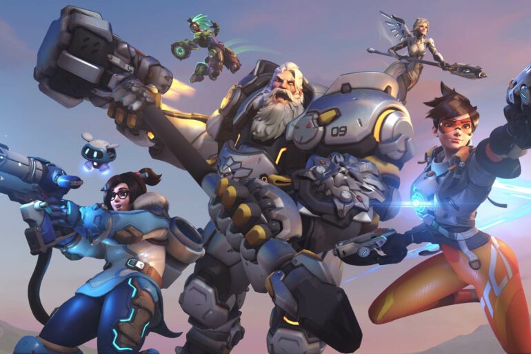 Overwatch 2 characters lunging at screen