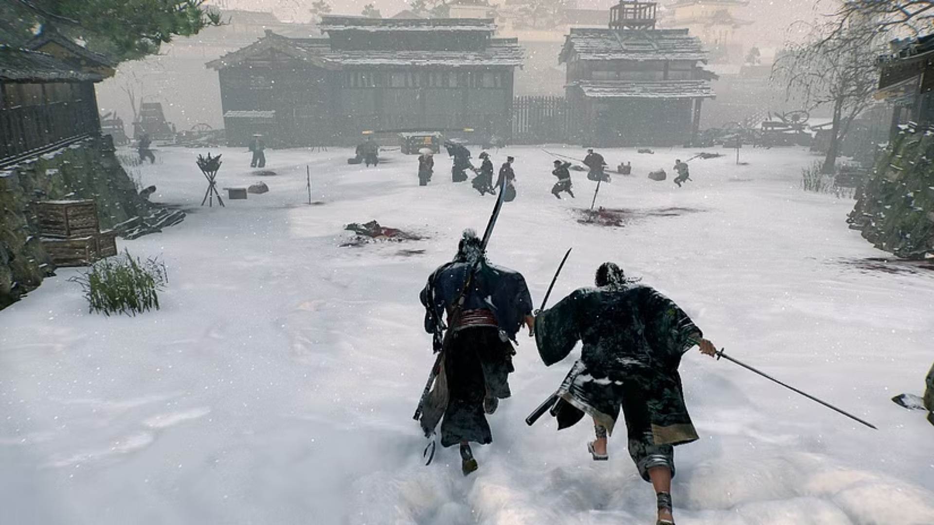 Rise of the Ronin fight in snow area