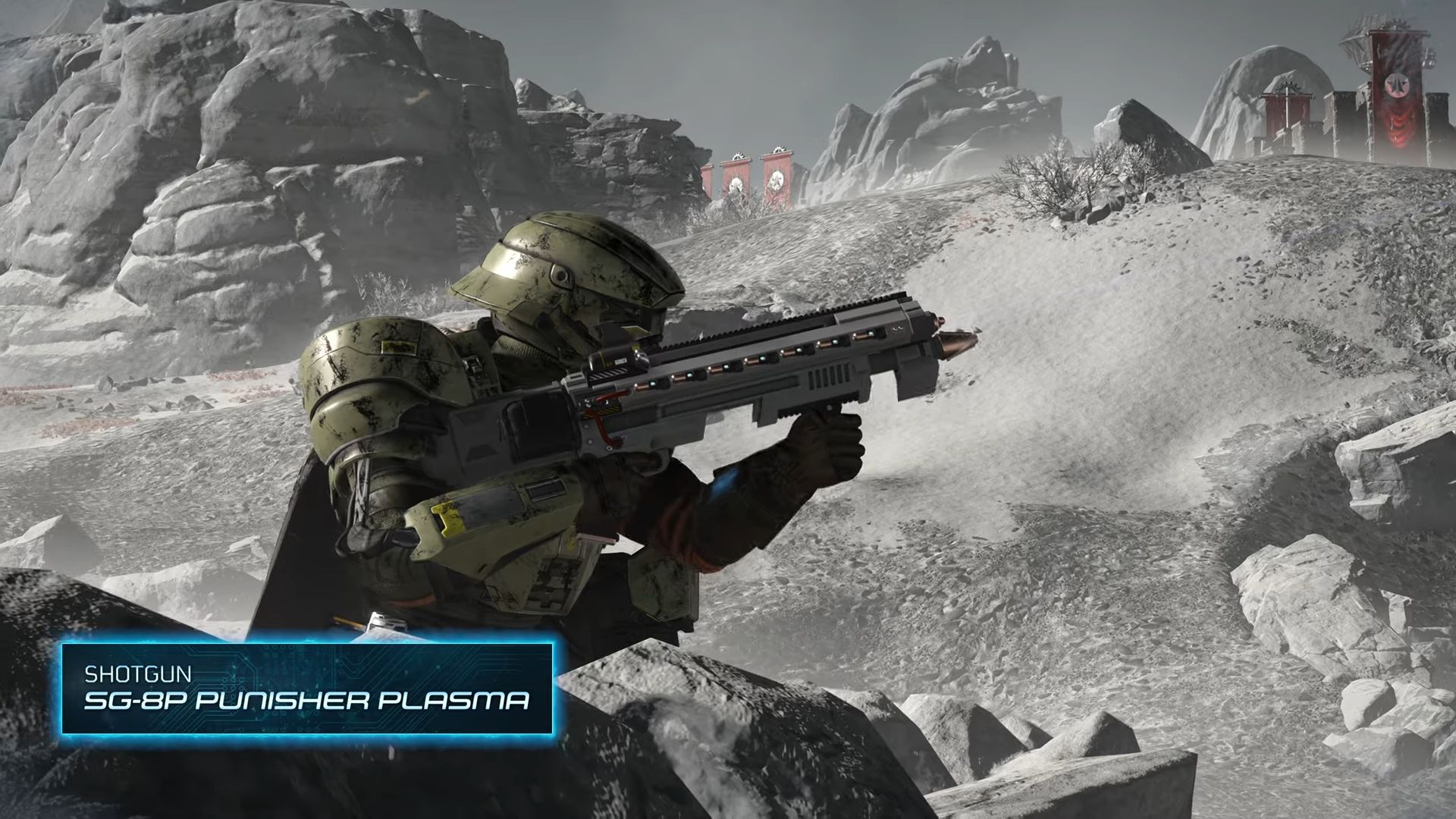 The SG-8P Punisher Plasma shotgun in Helldivers 2