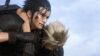 Zack with Cloud around his shoulders in Final Fantasy 7 Rebirth