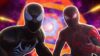 Miles and Peter in front of a portal