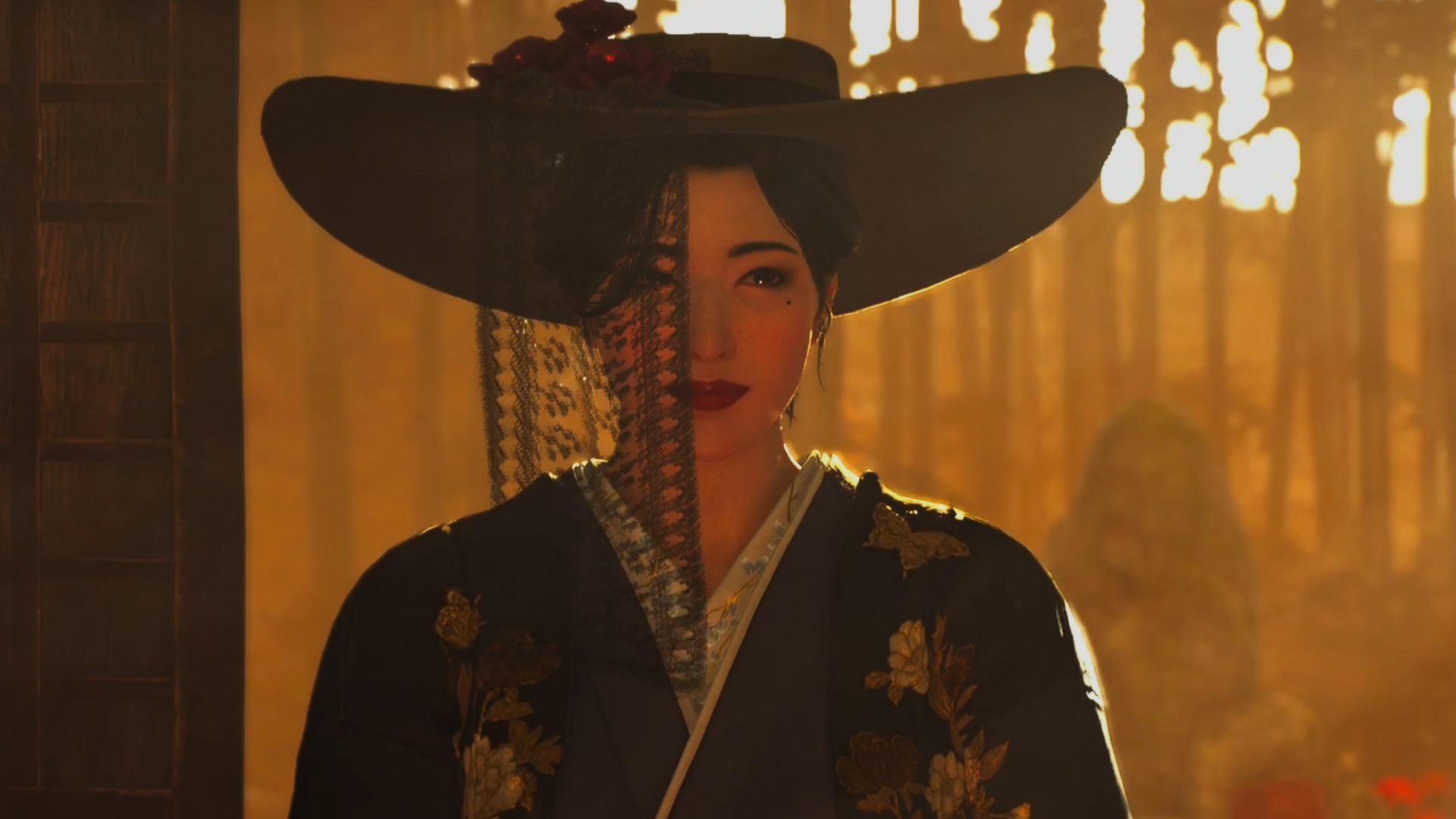 Taka Murayama Rise of the Ronin entering the room at the start of Edo