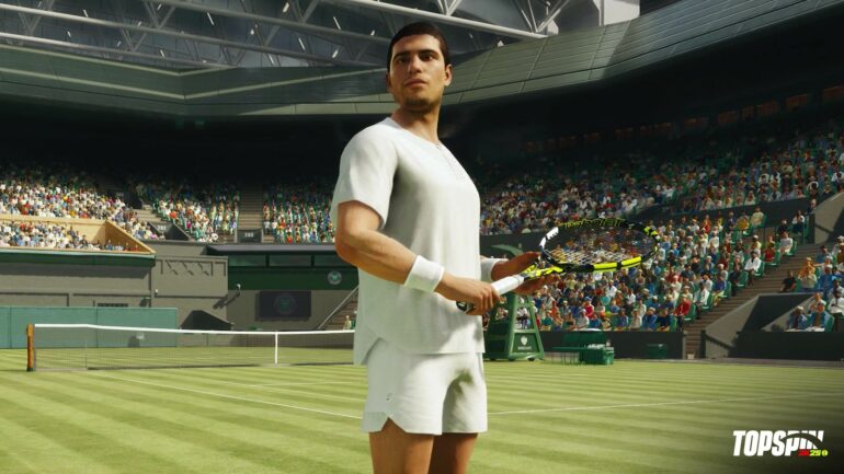 TopSpin 2K25 player posing on court