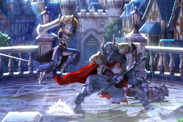 Two people fighting in Unicorn Overlord