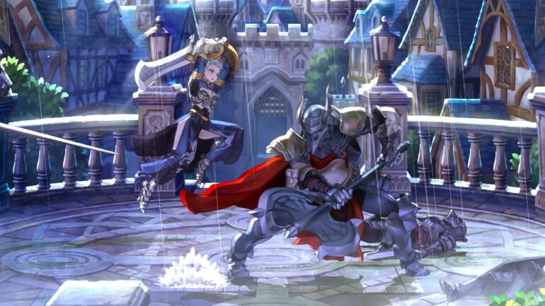 Characters fighting in Unicorn Overlord