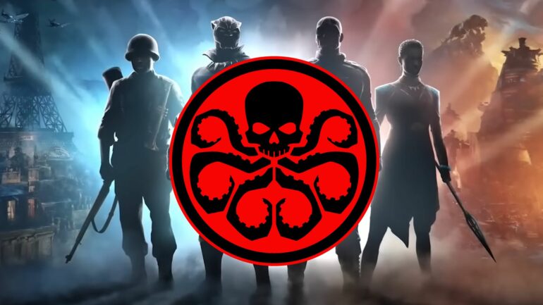 Hydra logo on the Captain America-Black Panther game
