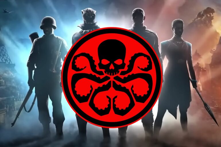 Hydra logo on the Captain America-Black Panther game