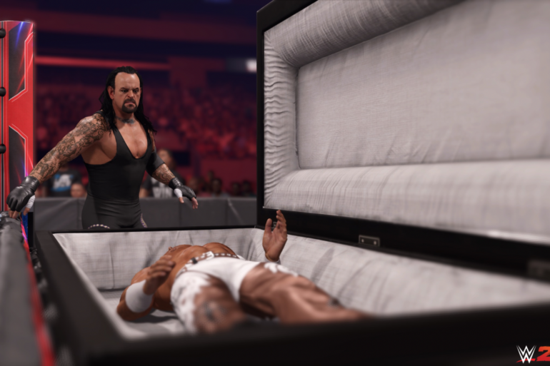 WWE 2K24 Undertaker vs HBK Casket