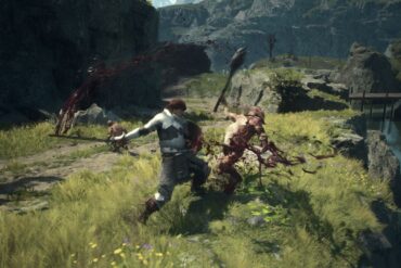 Player fighting a goblin in Dragon's Dogma 2