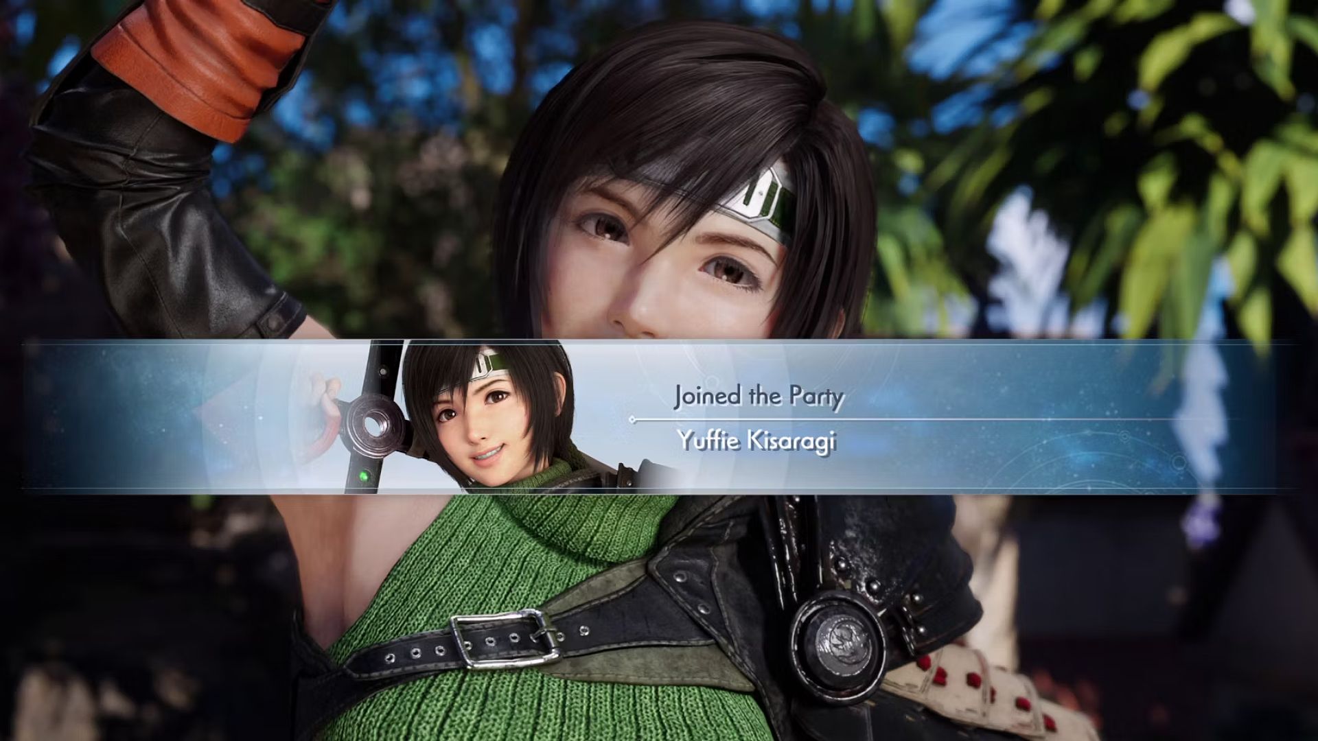 Yuffie joining the party in Final Fantasy 7 Rebirth